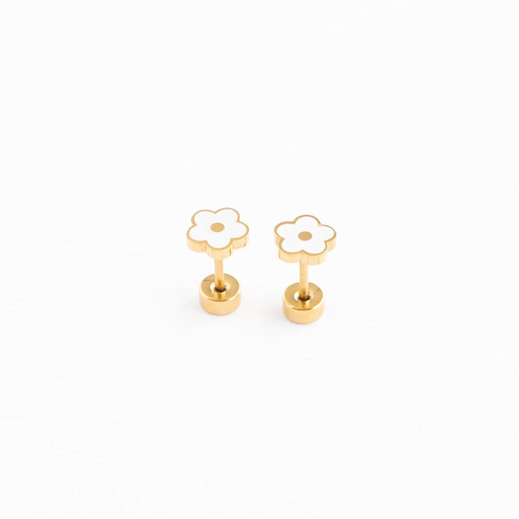 Janie and Jack Petite Flower Stud Earrings