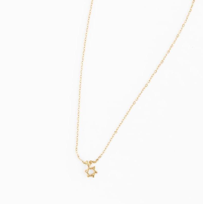 Janie and Jack Star Of David Pendant Necklace