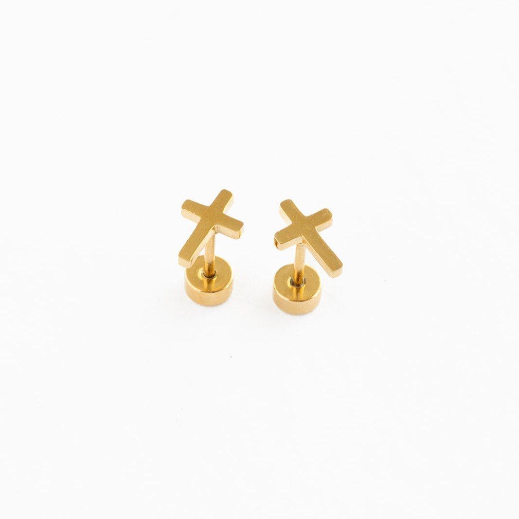 Janie and Jack Cross Stud Earrings