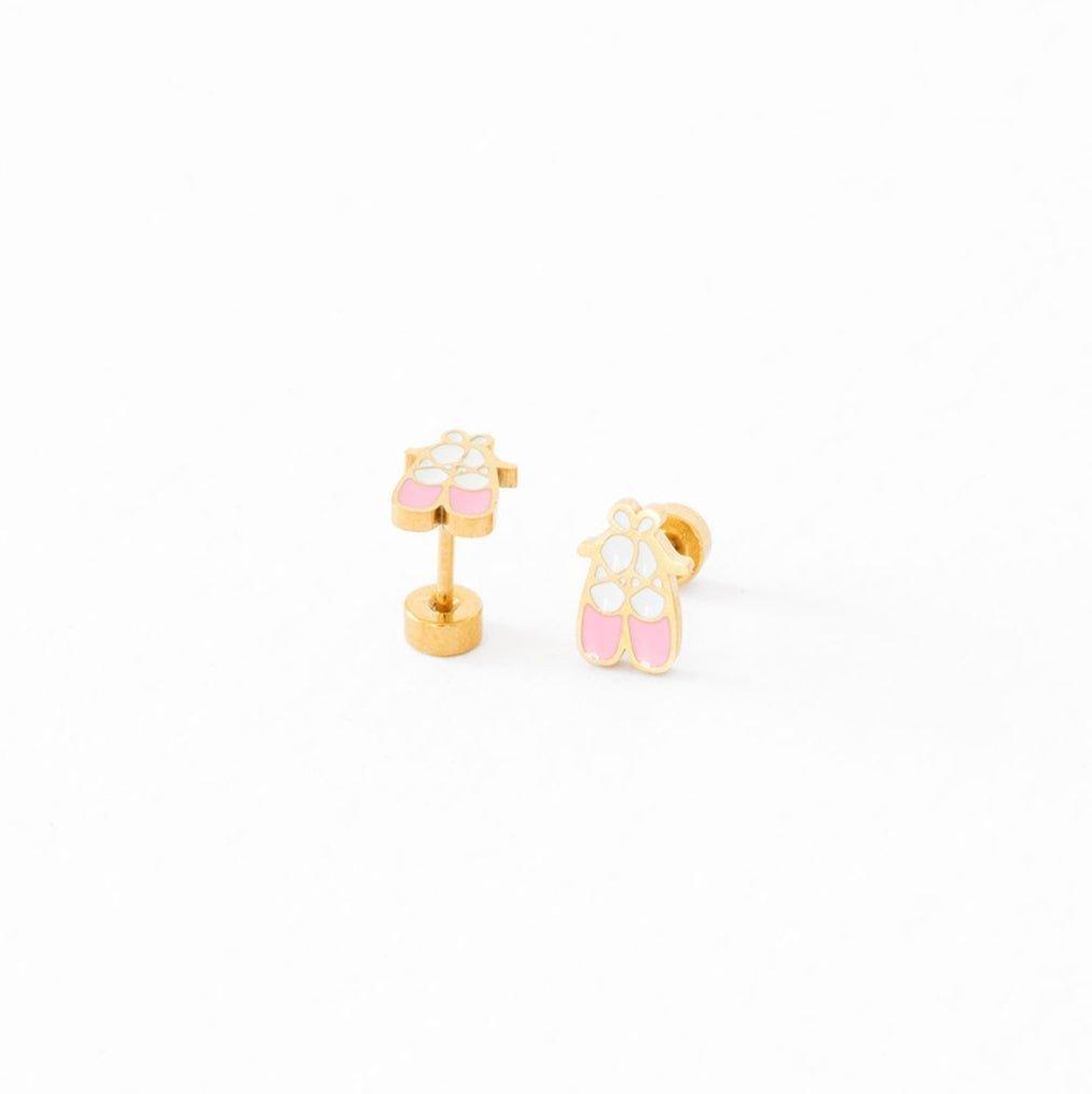 Janie and Jack Ballet Slipper Stud Earrings
