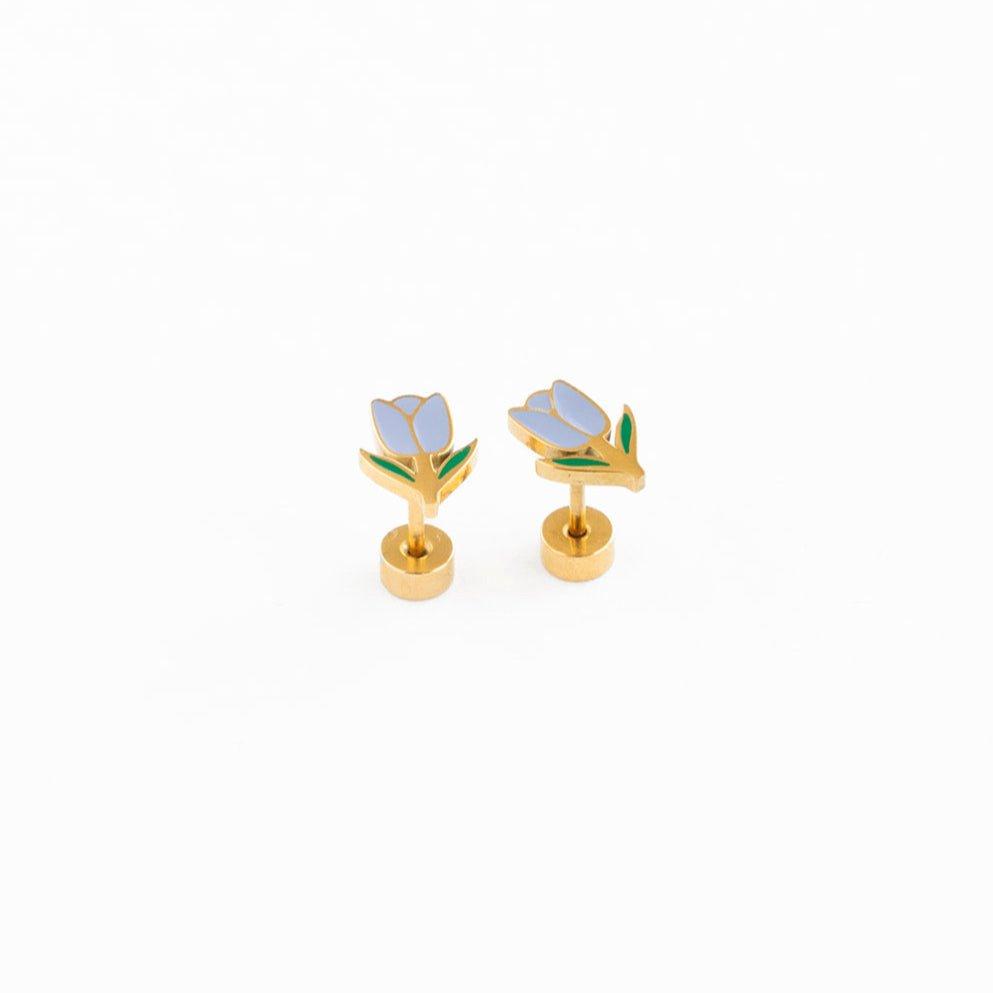 Janie and Jack Tulip Stud Earrings