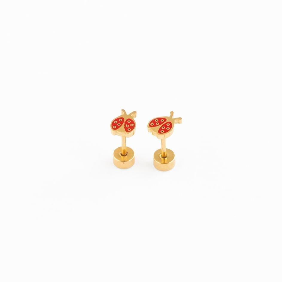 Janie and Jack Ladybug Stud Earrings