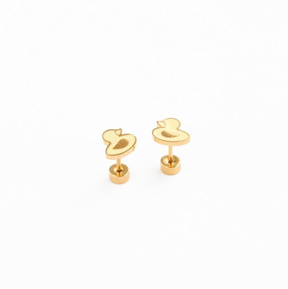 Janie and Jack Ducky Study Earrings
