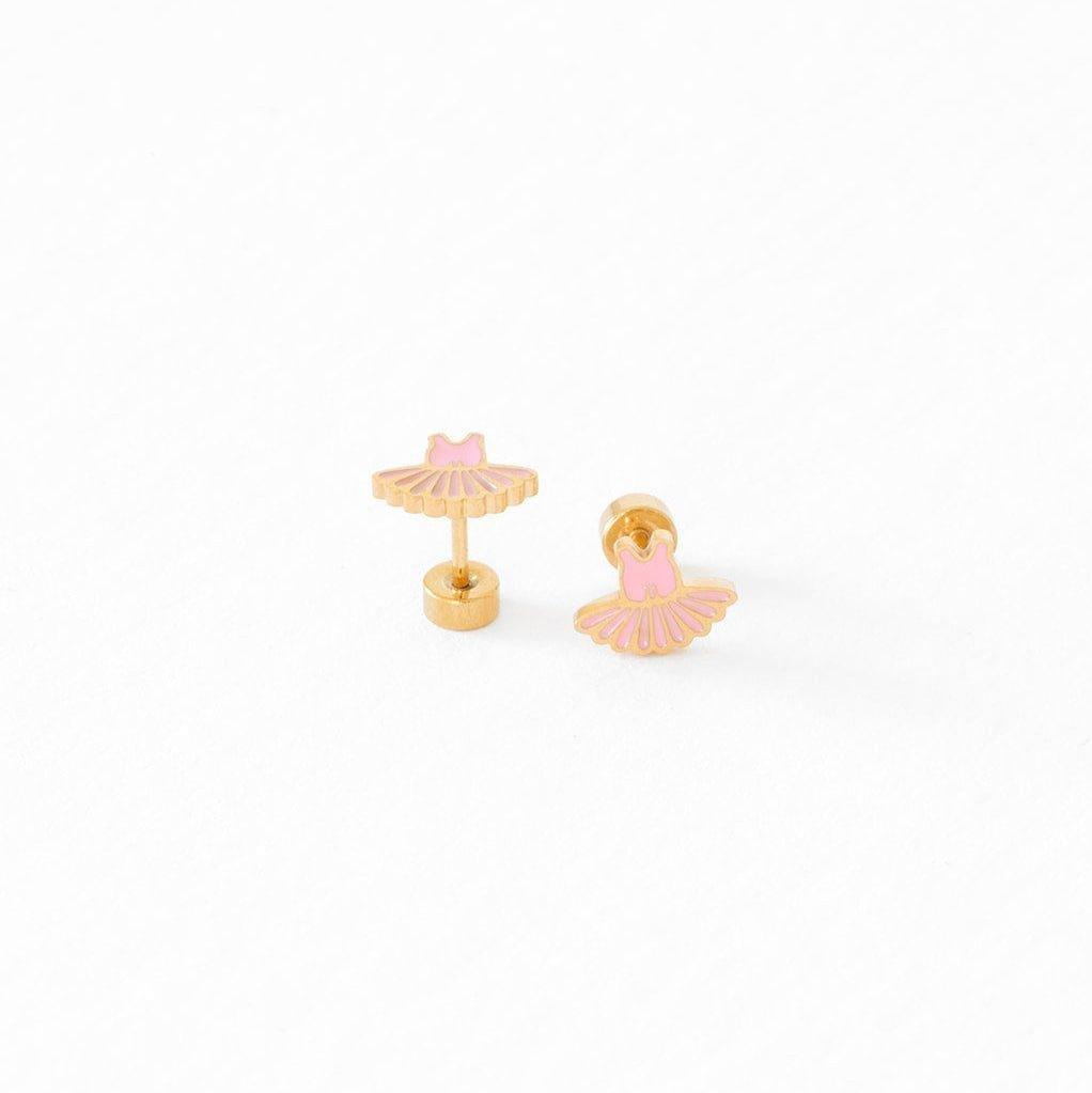 Janie and Jack Ballet Tutu Stud Earrings