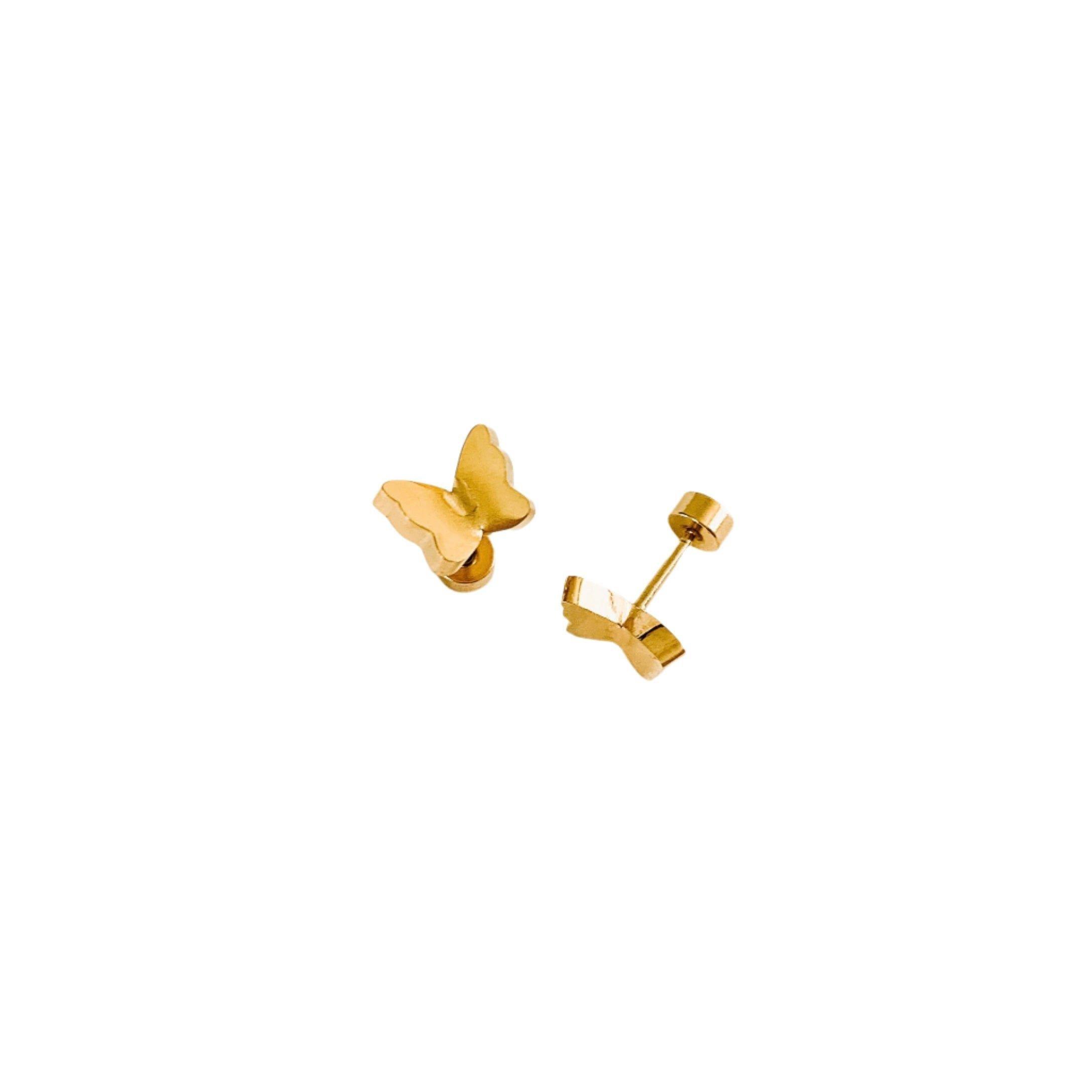 Janie and Jack Butterfly Stud Earrings