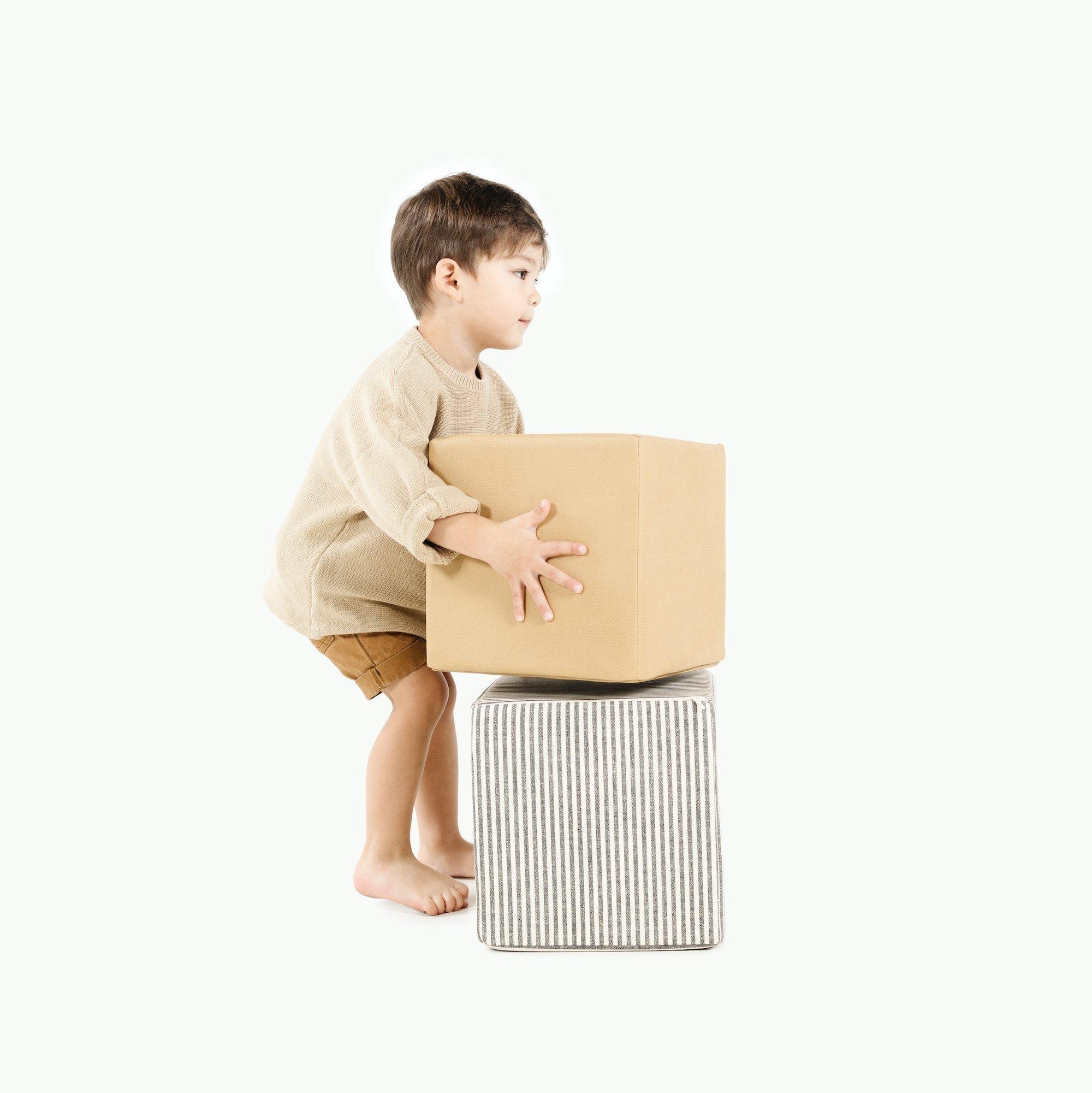 Janie and Jack Stone Stripe Cube Set