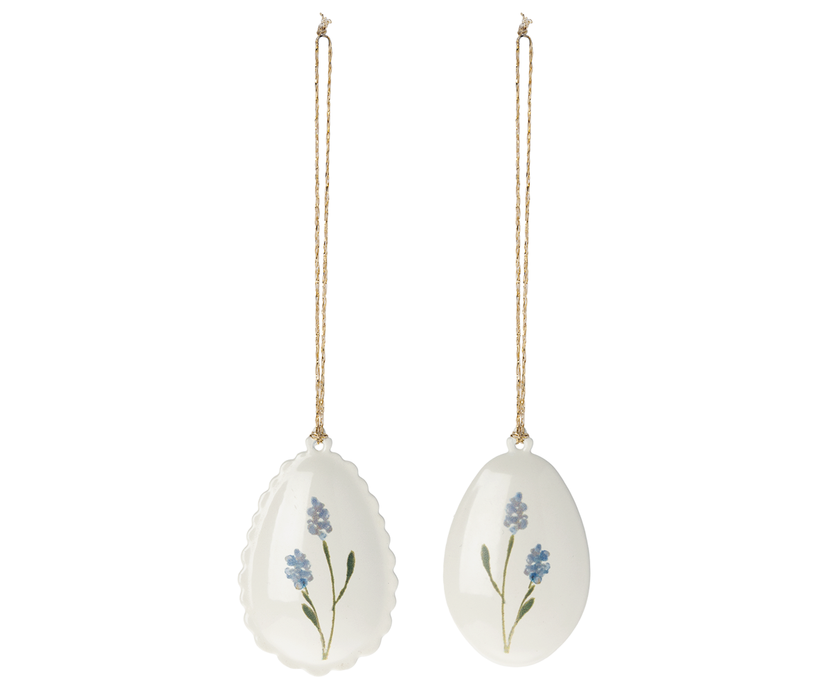 Janie and Jack Easter Egg Ornament, 2 pcs. - Blue
