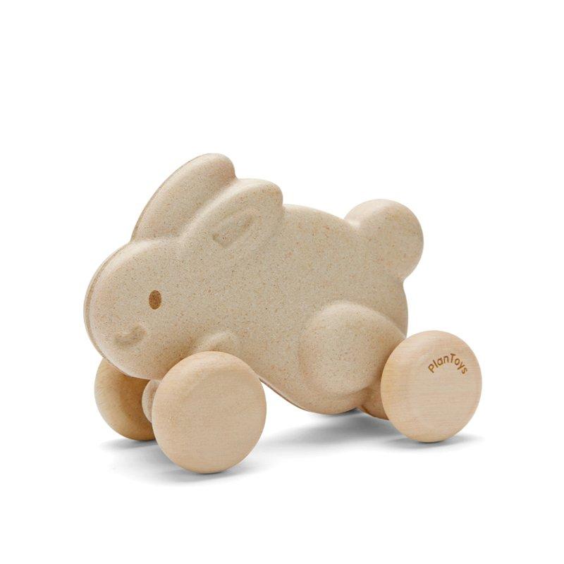 Janie and Jack PUSH ALONG BUNNY-WHITE