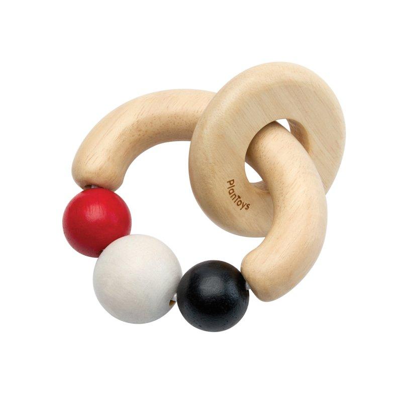 Janie and Jack BEADS RATTLE-HIGH CONTRAST