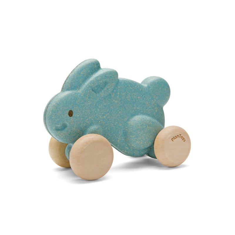 Janie and Jack PUSH ALONG BUNNY-LIGHT BLUE