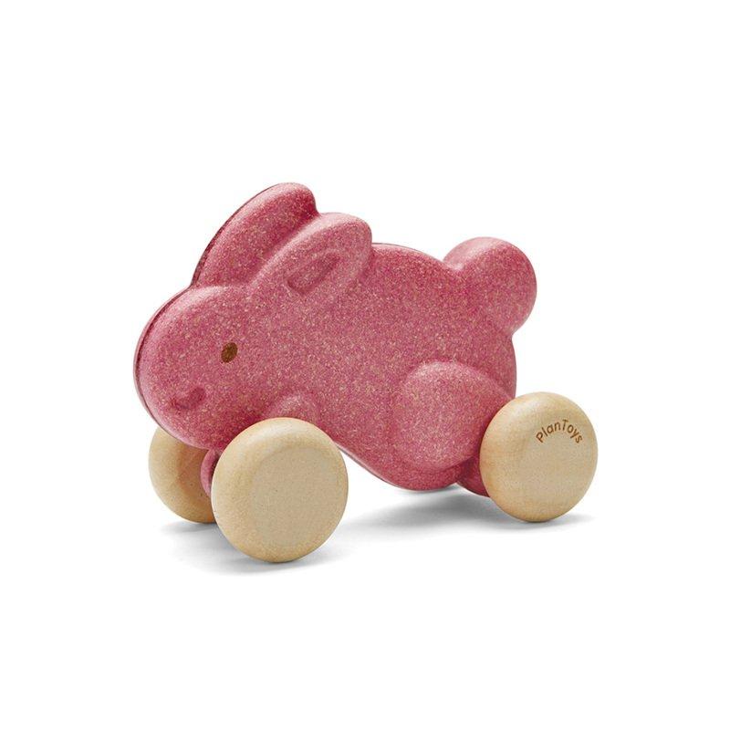 Janie and Jack PUSH ALONG BUNNY-PINK
