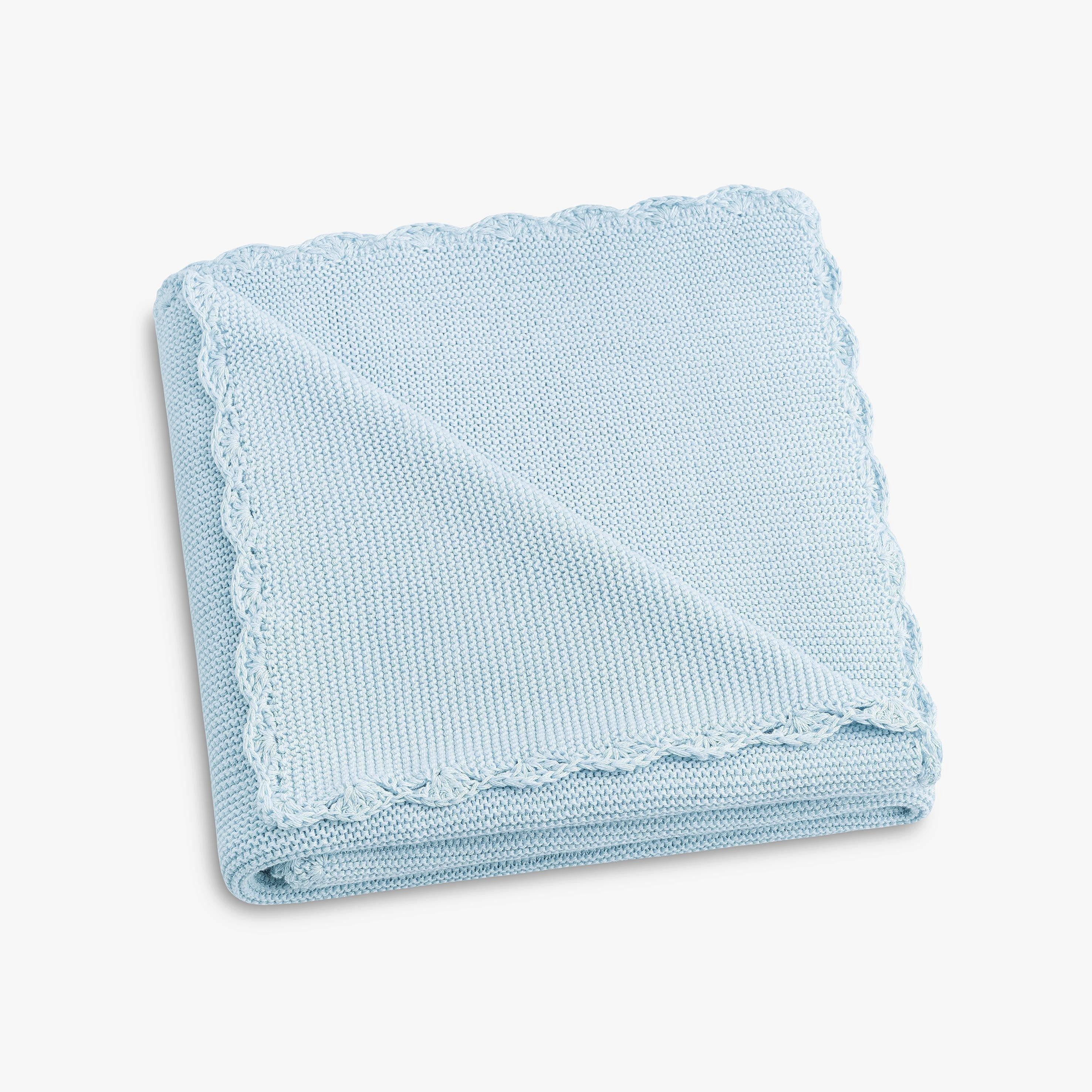 Janie and Jack Knit Blanket - Blue