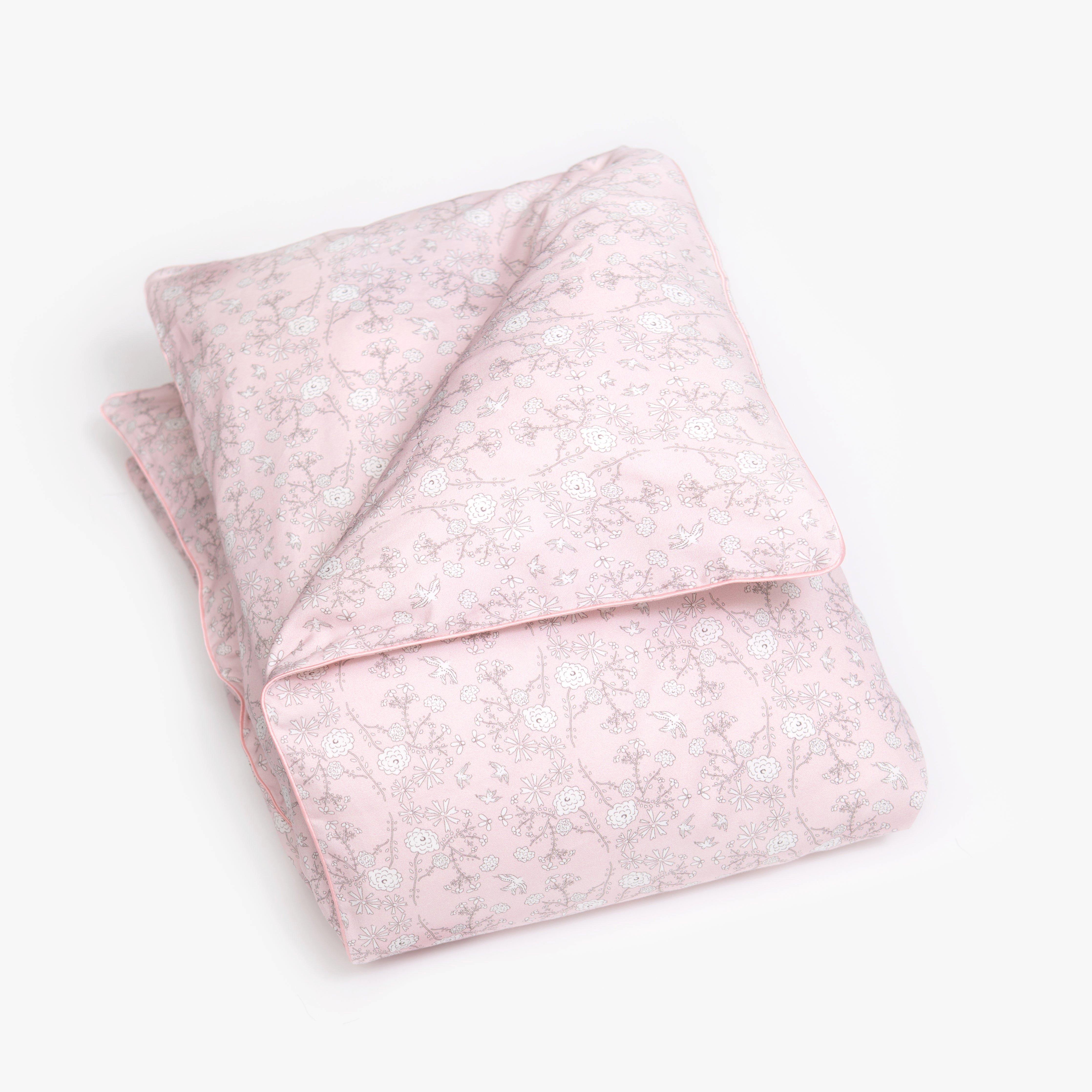 Janie and Jack Bird's Song Baby Duvet Set - Pink