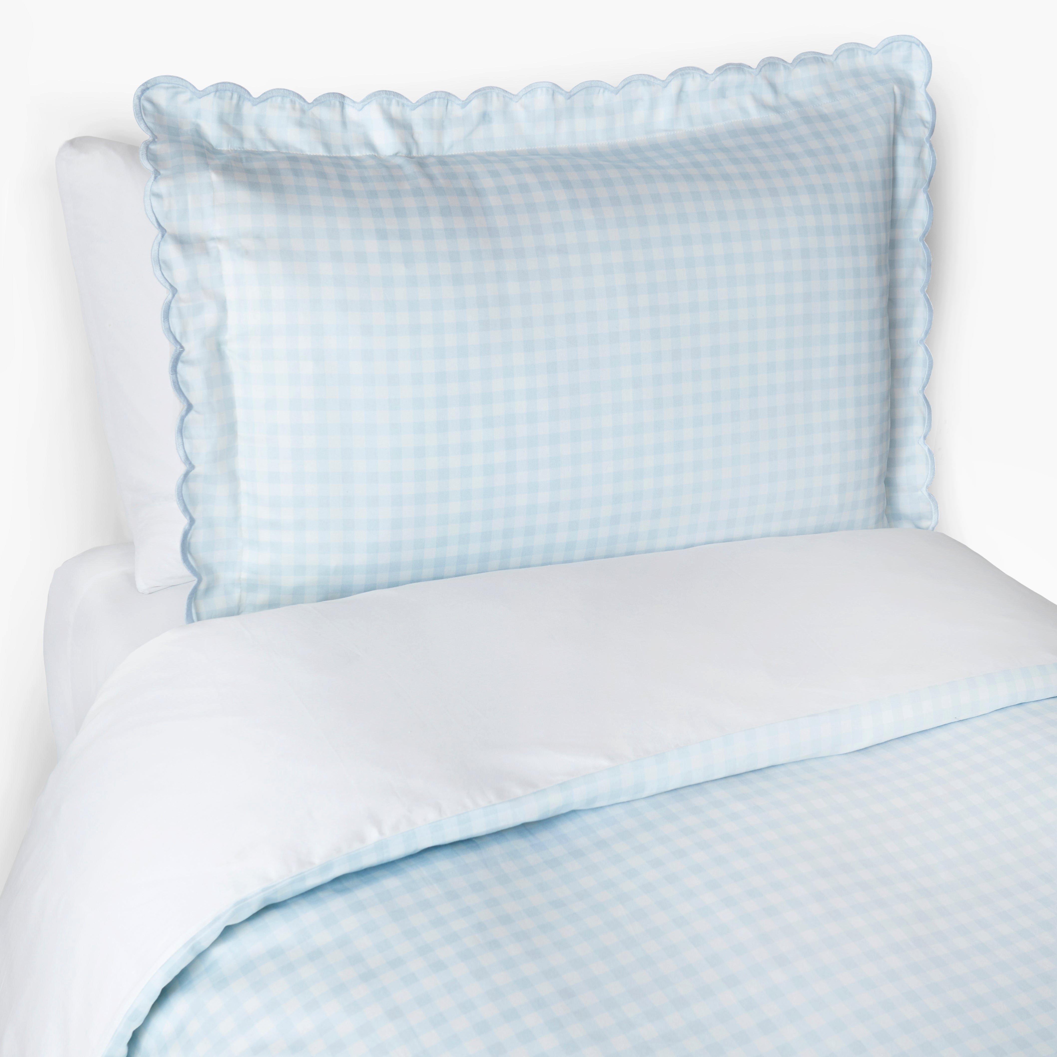 Janie and Jack Picnic Gingham Twin Set - Blue