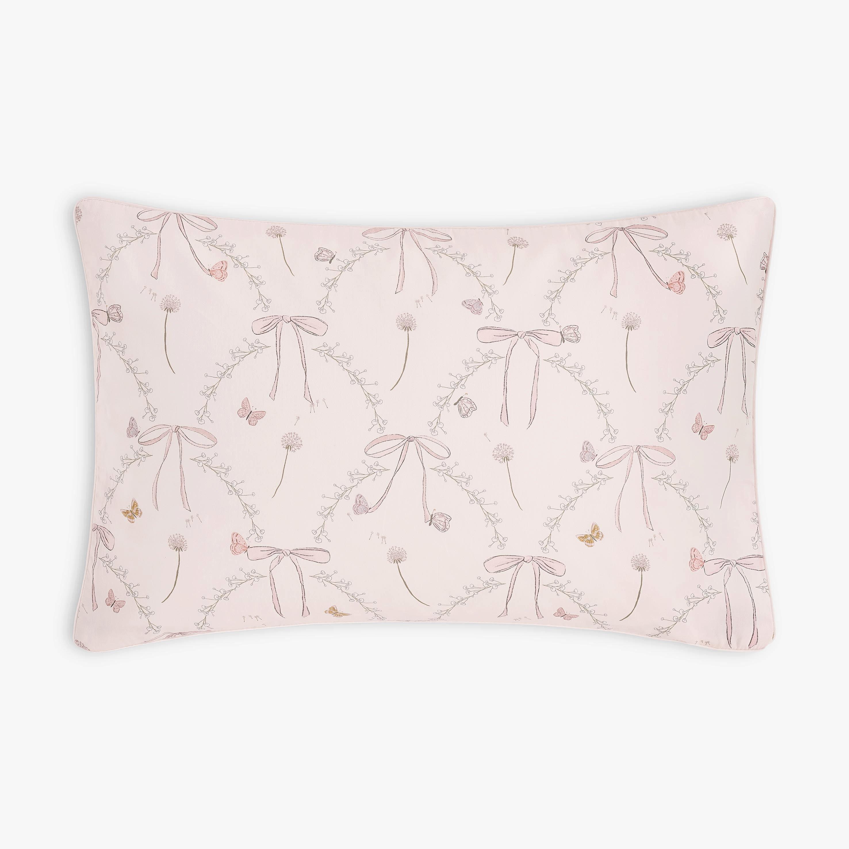 Janie and Jack Bows & Butterfly Kisses Toddler Pillow Set - Pink