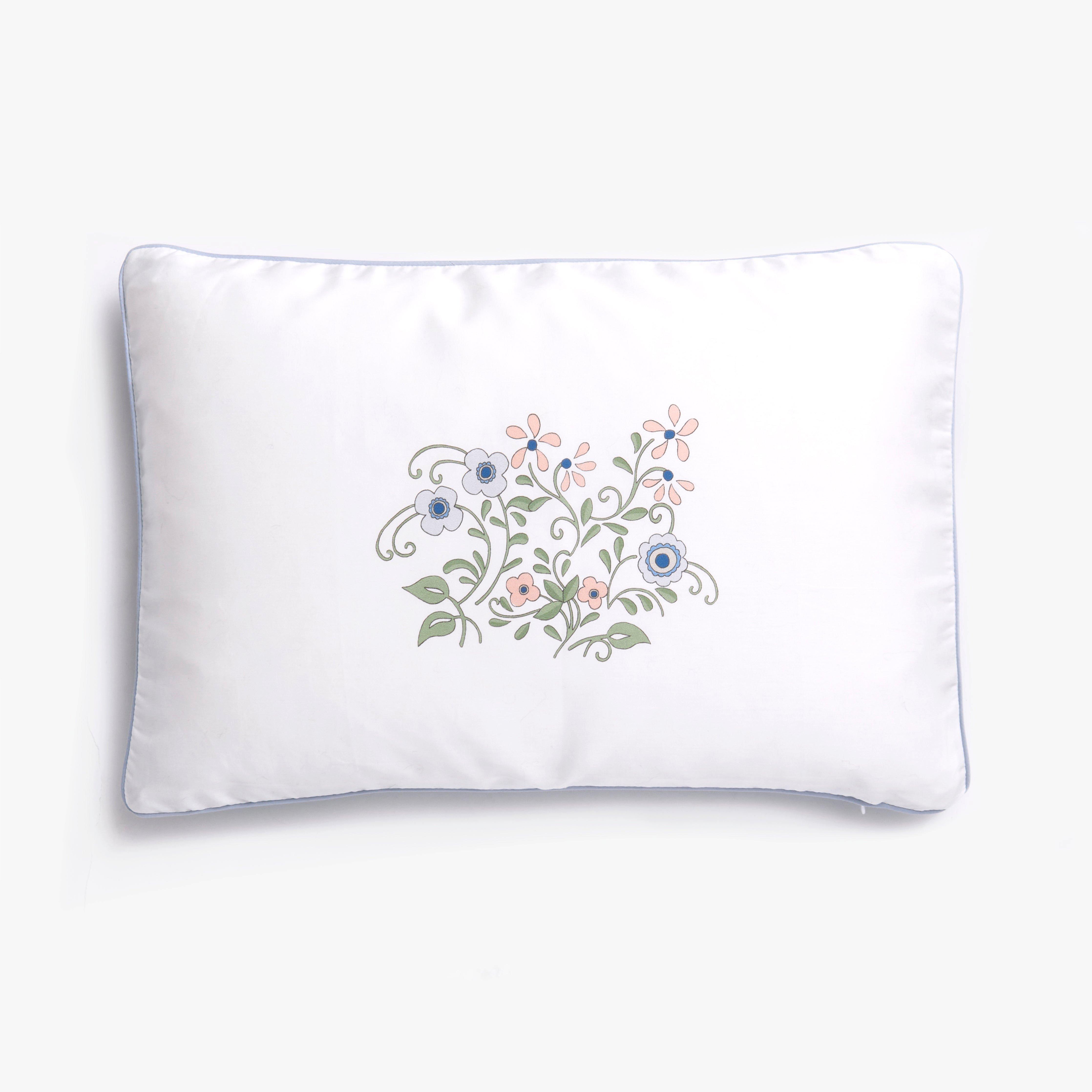 Janie and Jack Fleur + Stripe Toddler Pillow Set - Ivory