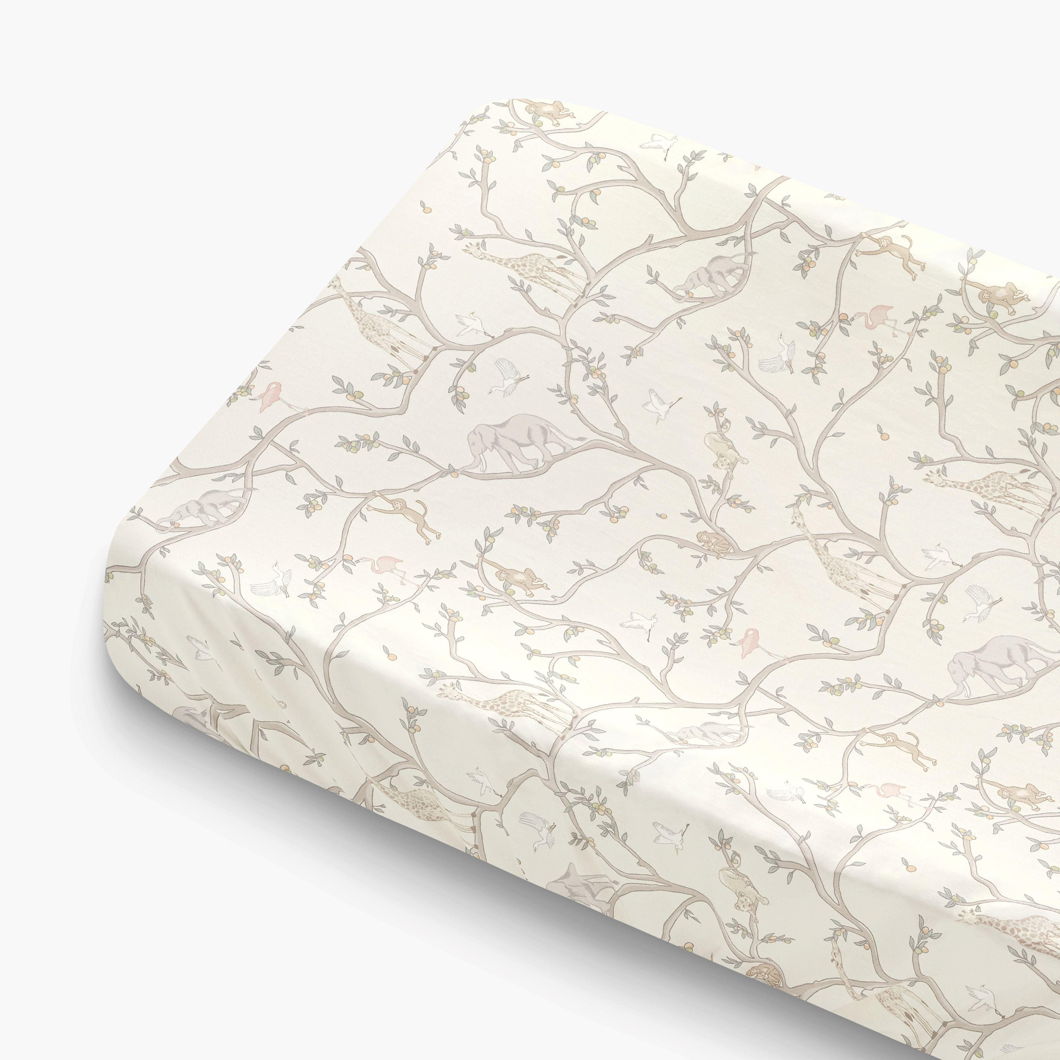 Janie and Jack Animal Parade Changing Pad Cover - Ivory