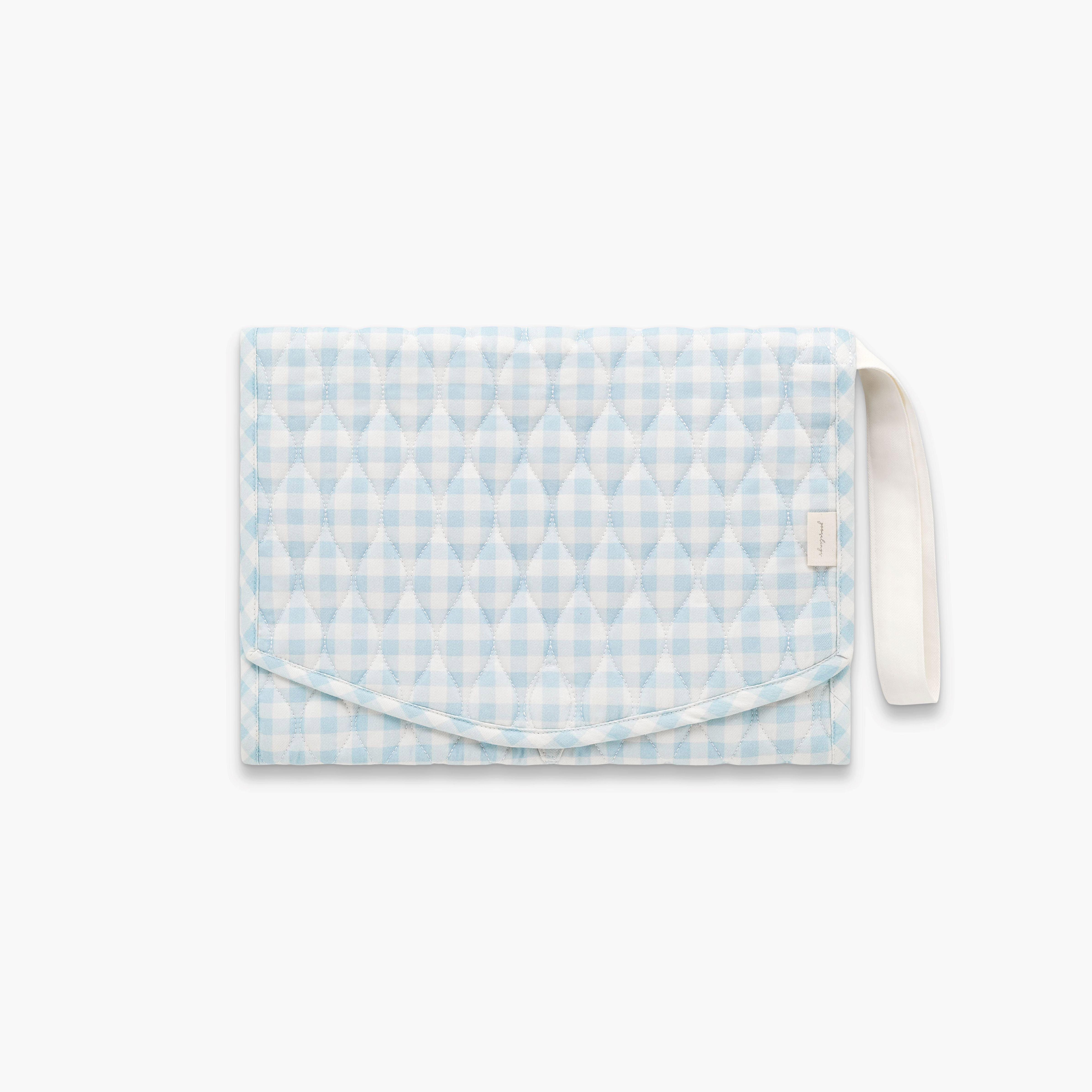 Janie and Jack Portable Changing Pad - Blue Gingham