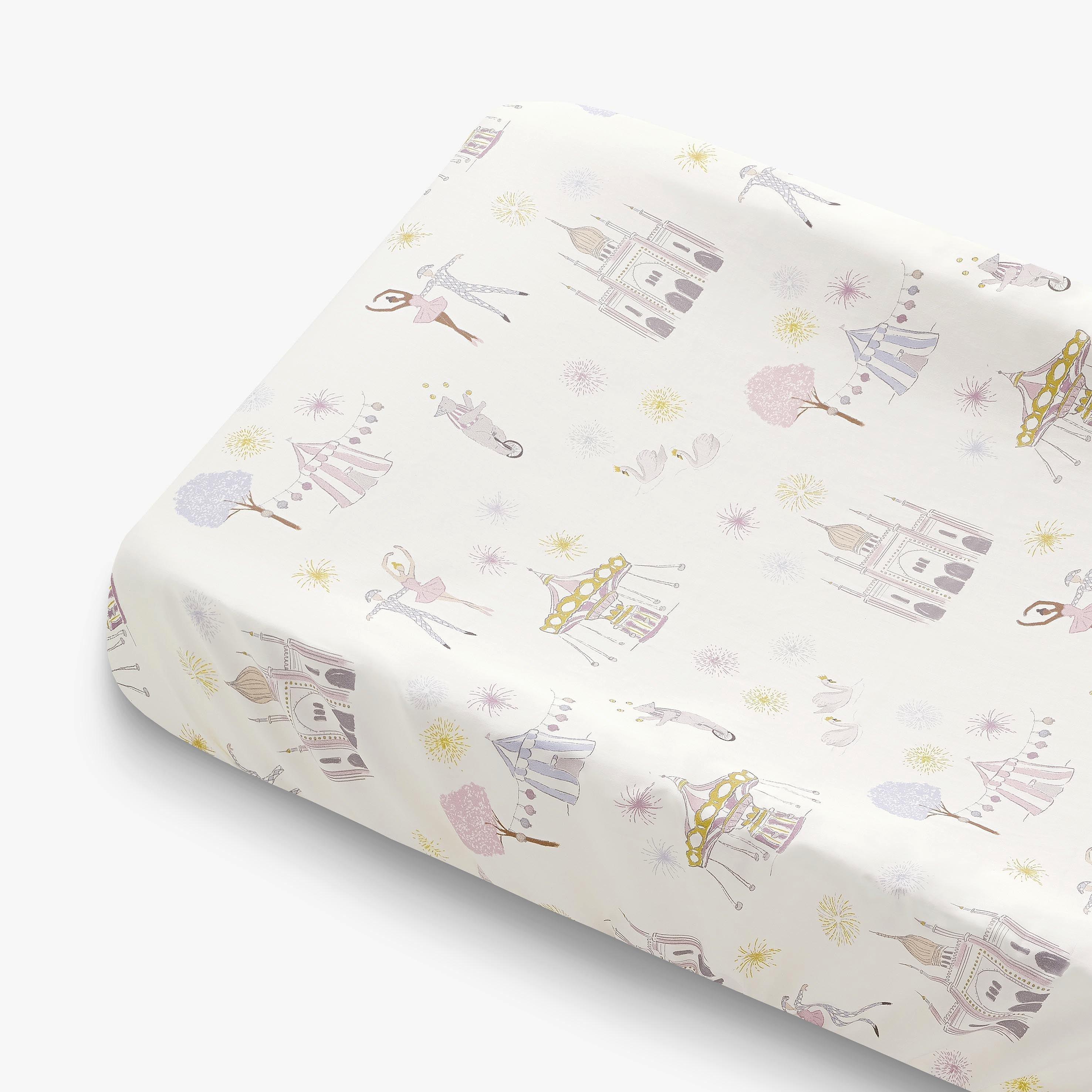 Janie and Jack Adventures in Wonderland Changing Pad Cover - Rose