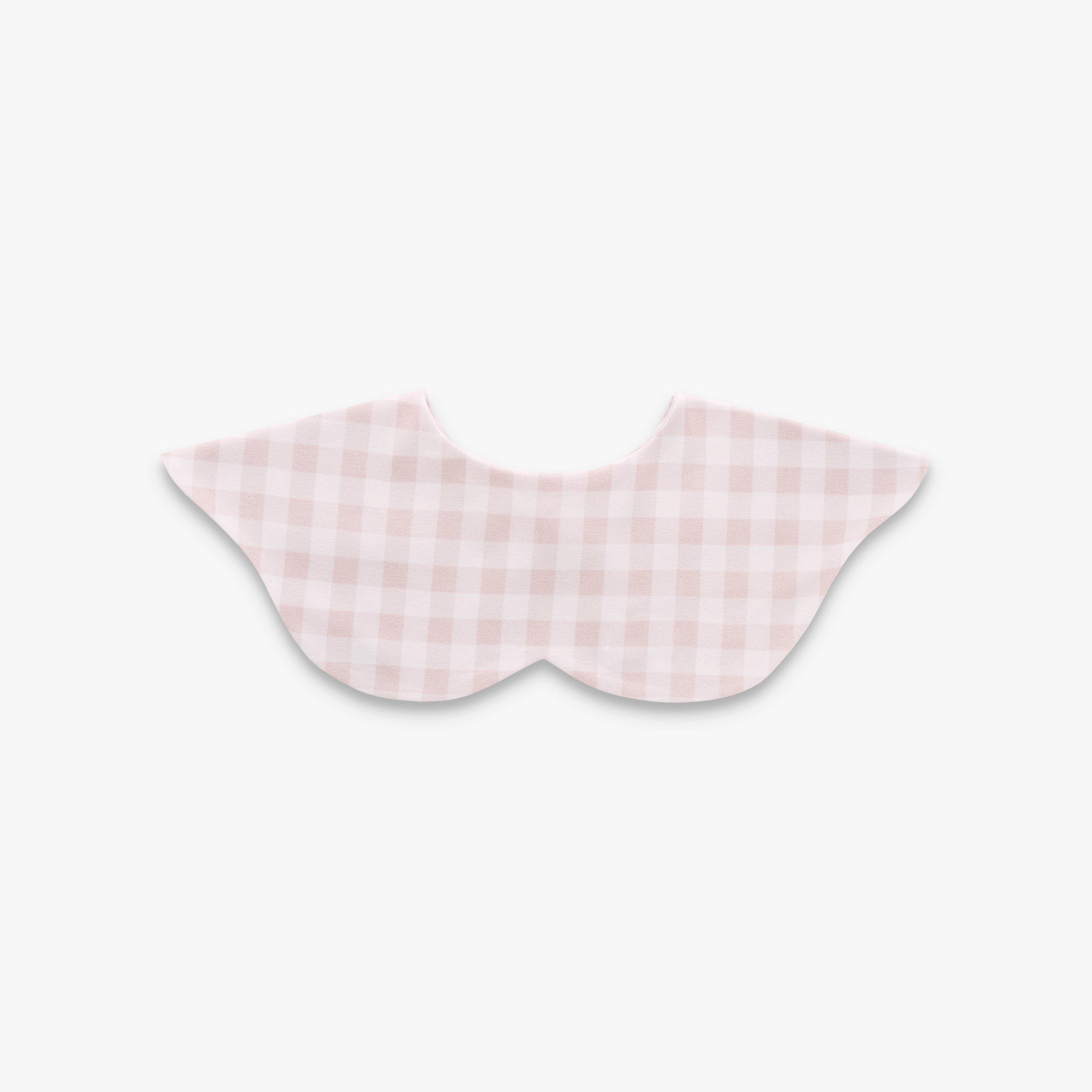 Janie and Jack Picnic Gingham Winglet Bib - Pink