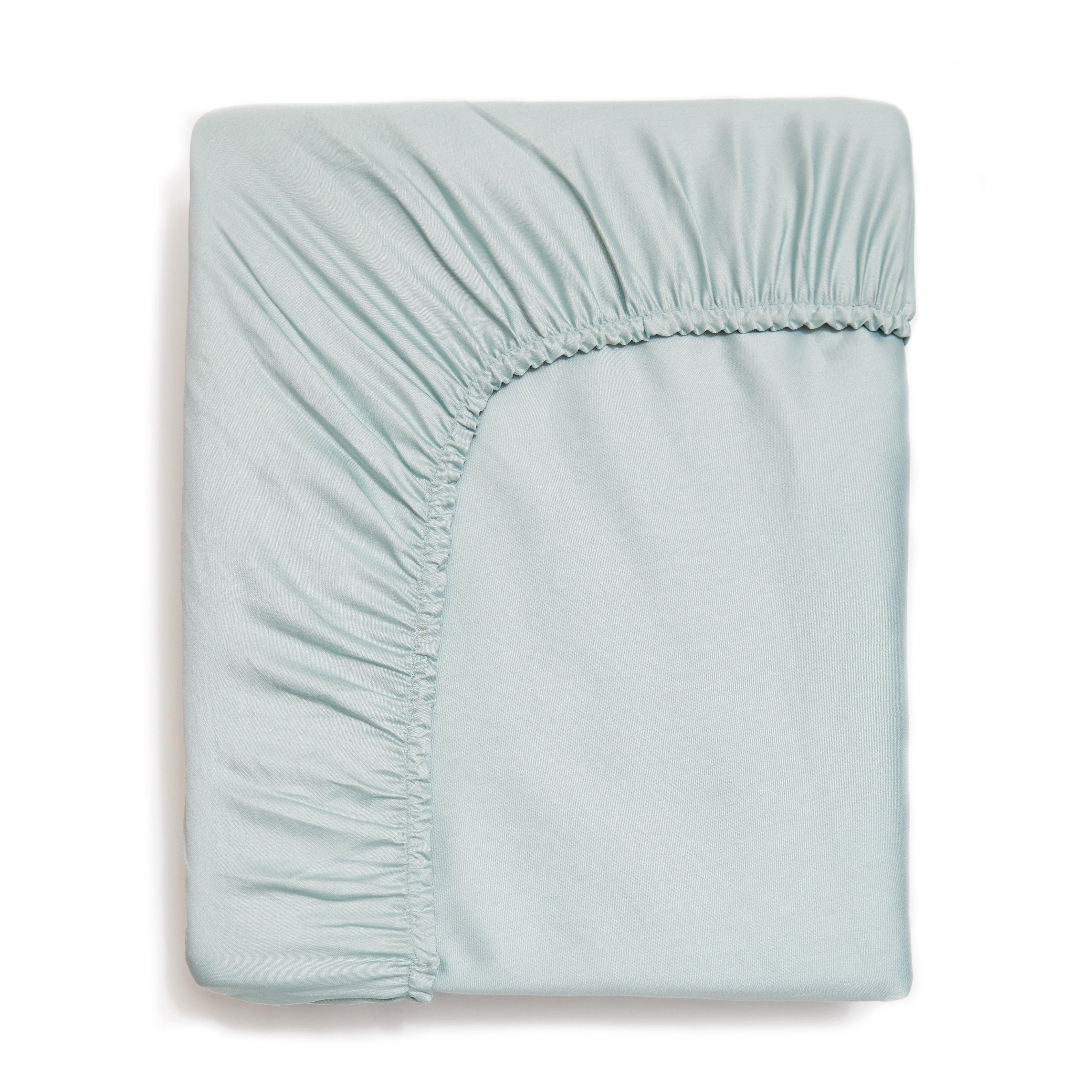 Janie and Jack Solid Fitted Twin Sheet - Aqua