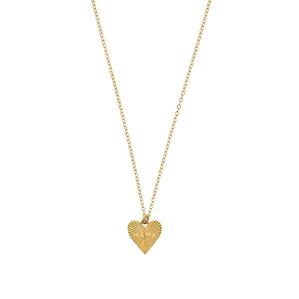 Janie and Jack Dainty Heart MAMA Necklace