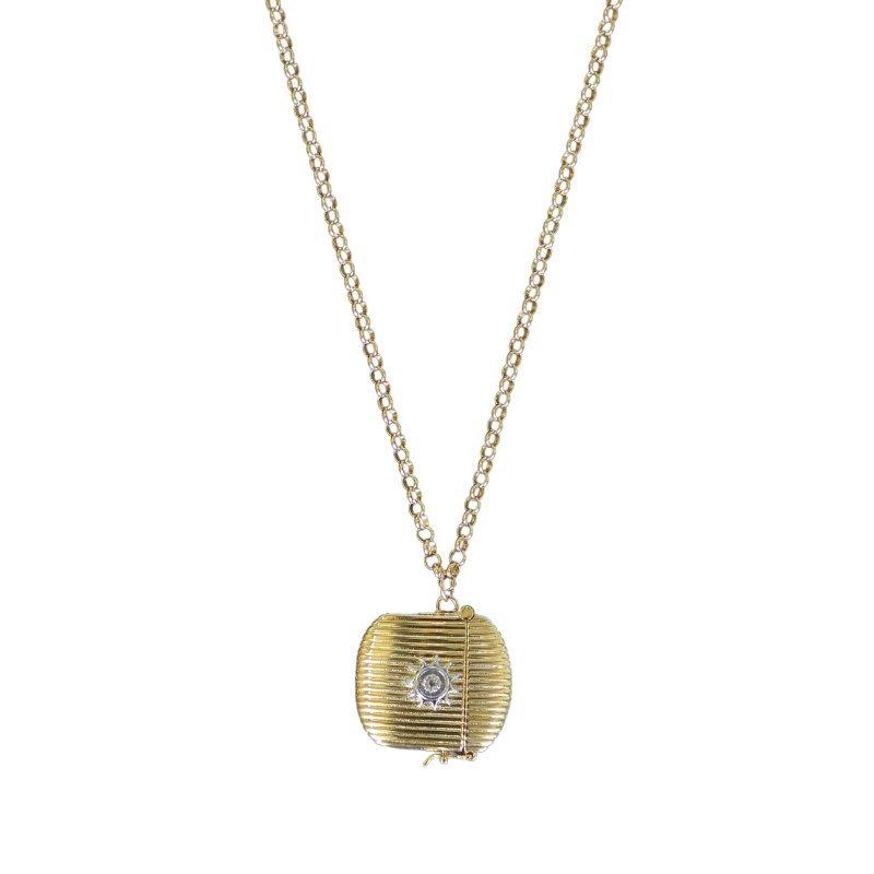 Janie and Jack Ribbed Vesta Case Necklace