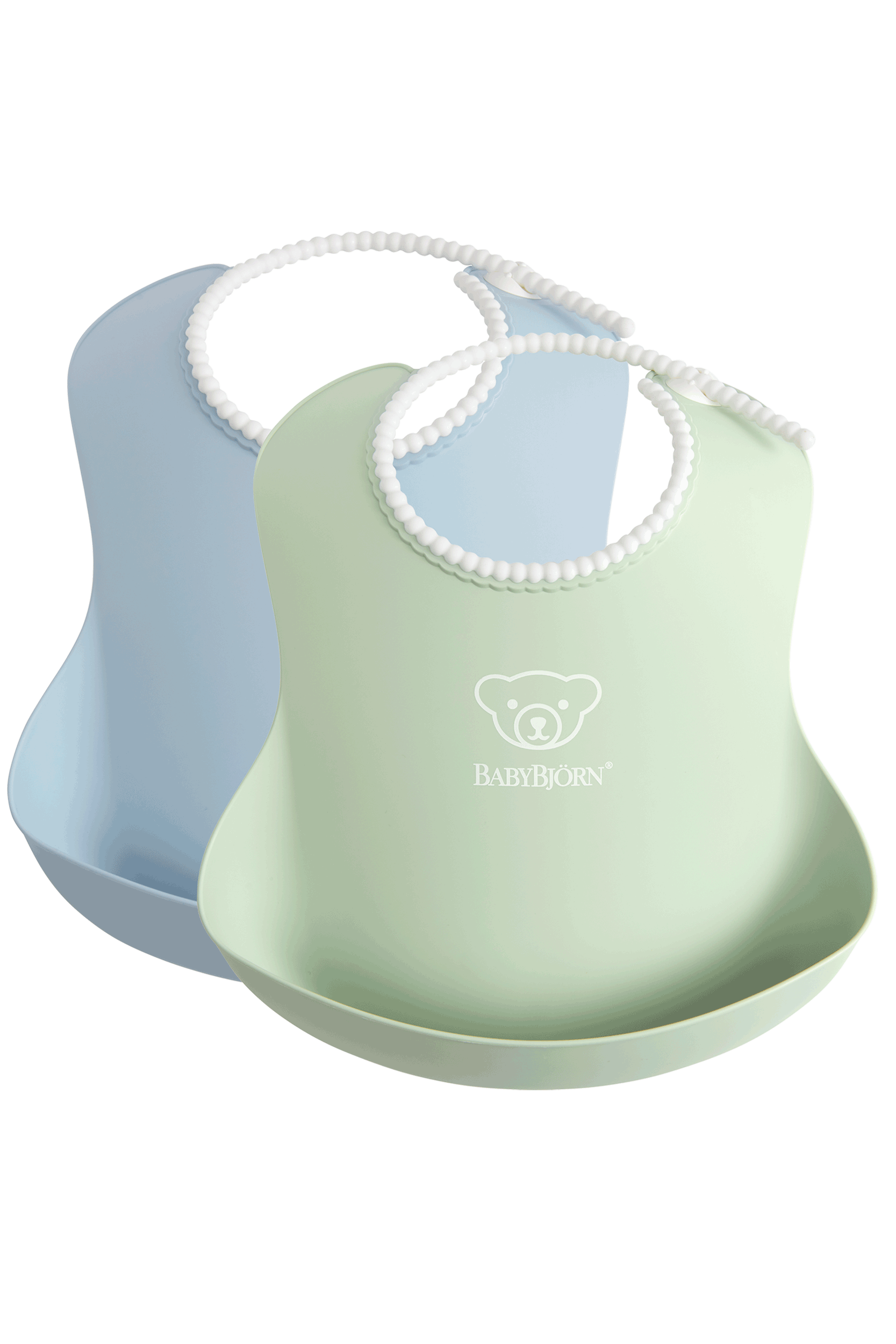 Janie and Jack Baby Bib 2-Pack, Green / Blue