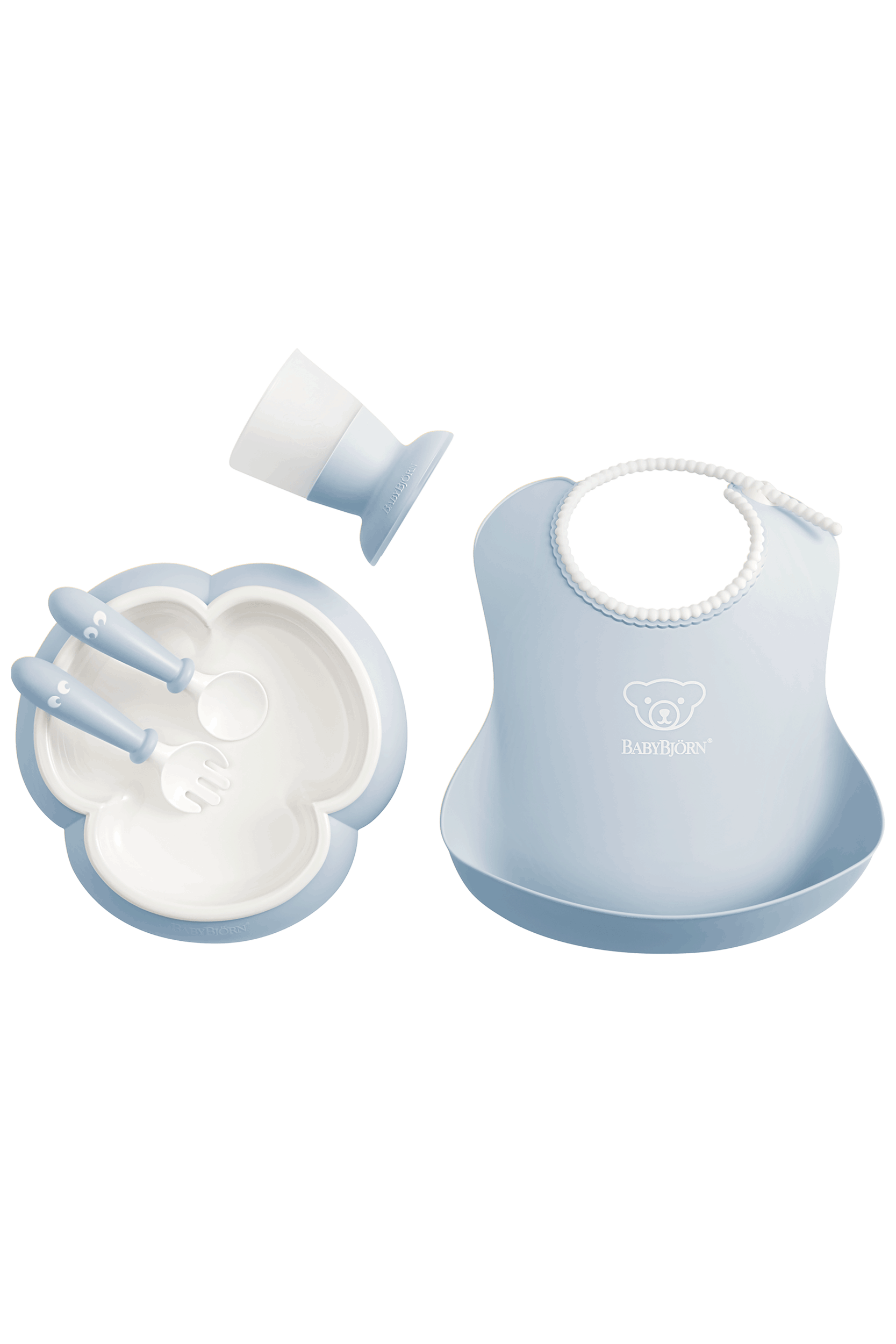 Janie and Jack Baby Dinner Set, Powder Blue