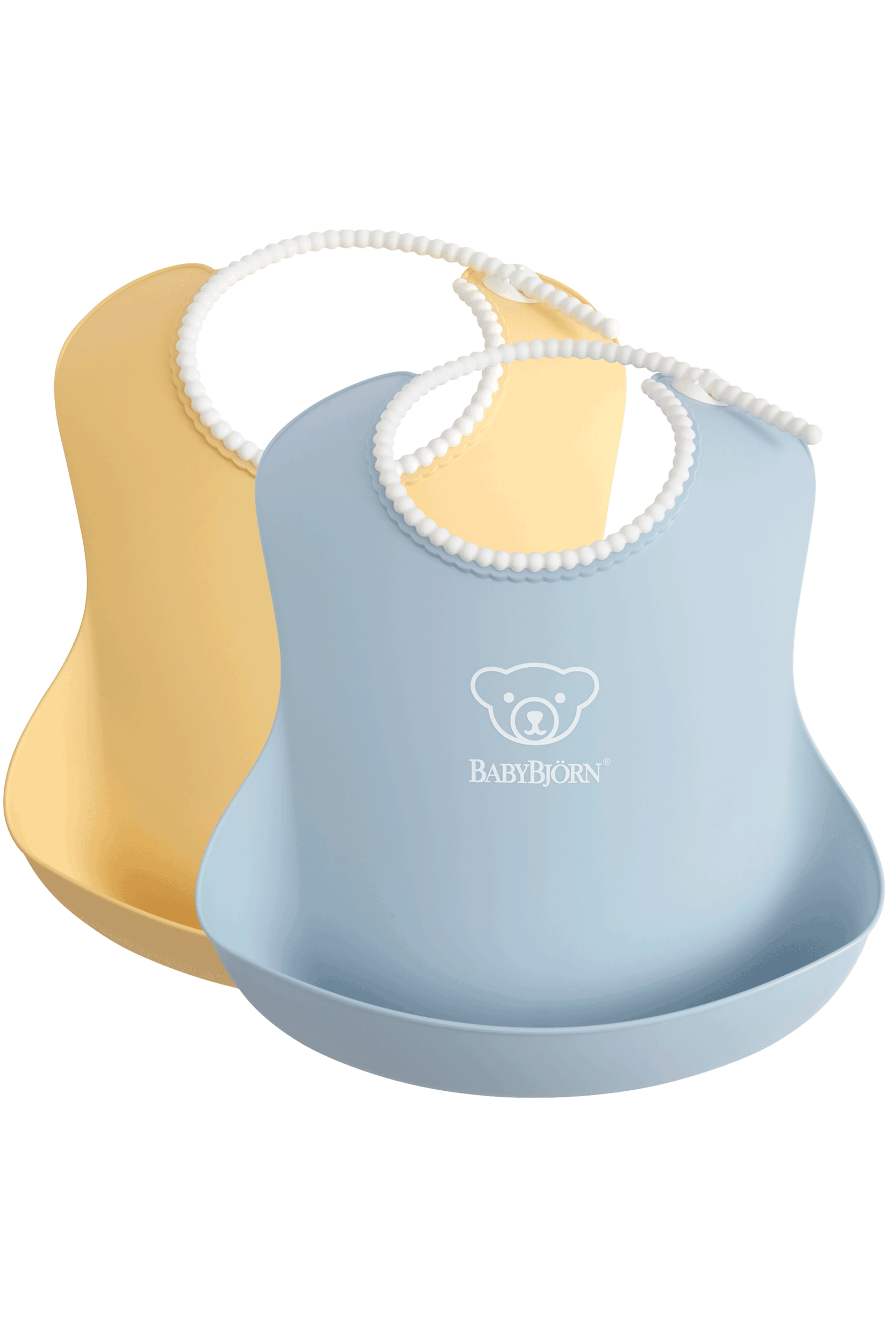 Janie and Jack Baby Bib 2-Pack, Yellow / Blue