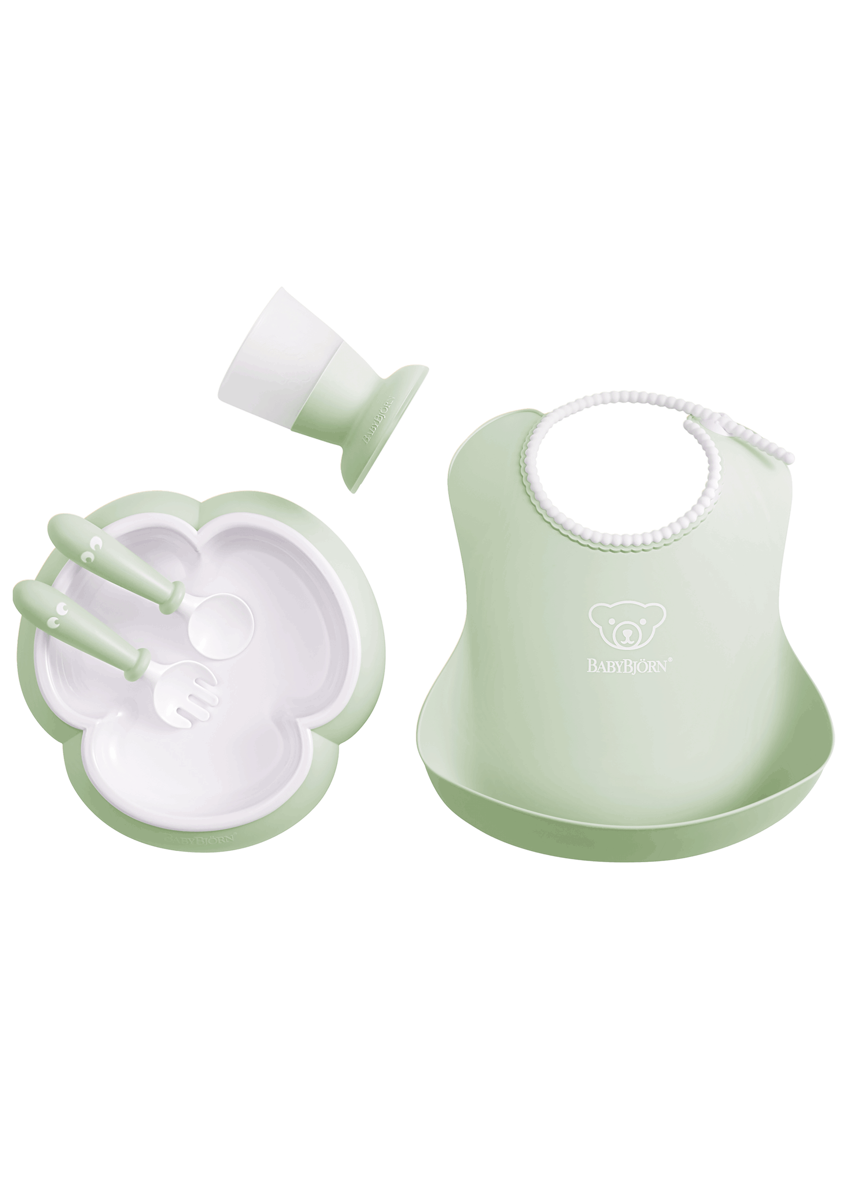 Janie and Jack Baby Dinner Set, Powder Green