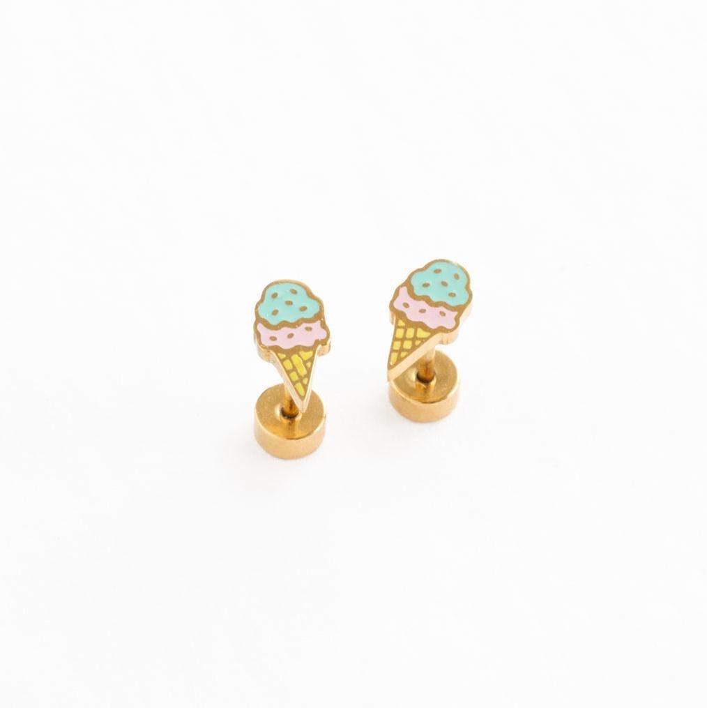 Janie and Jack Ice Cream Stud Earring