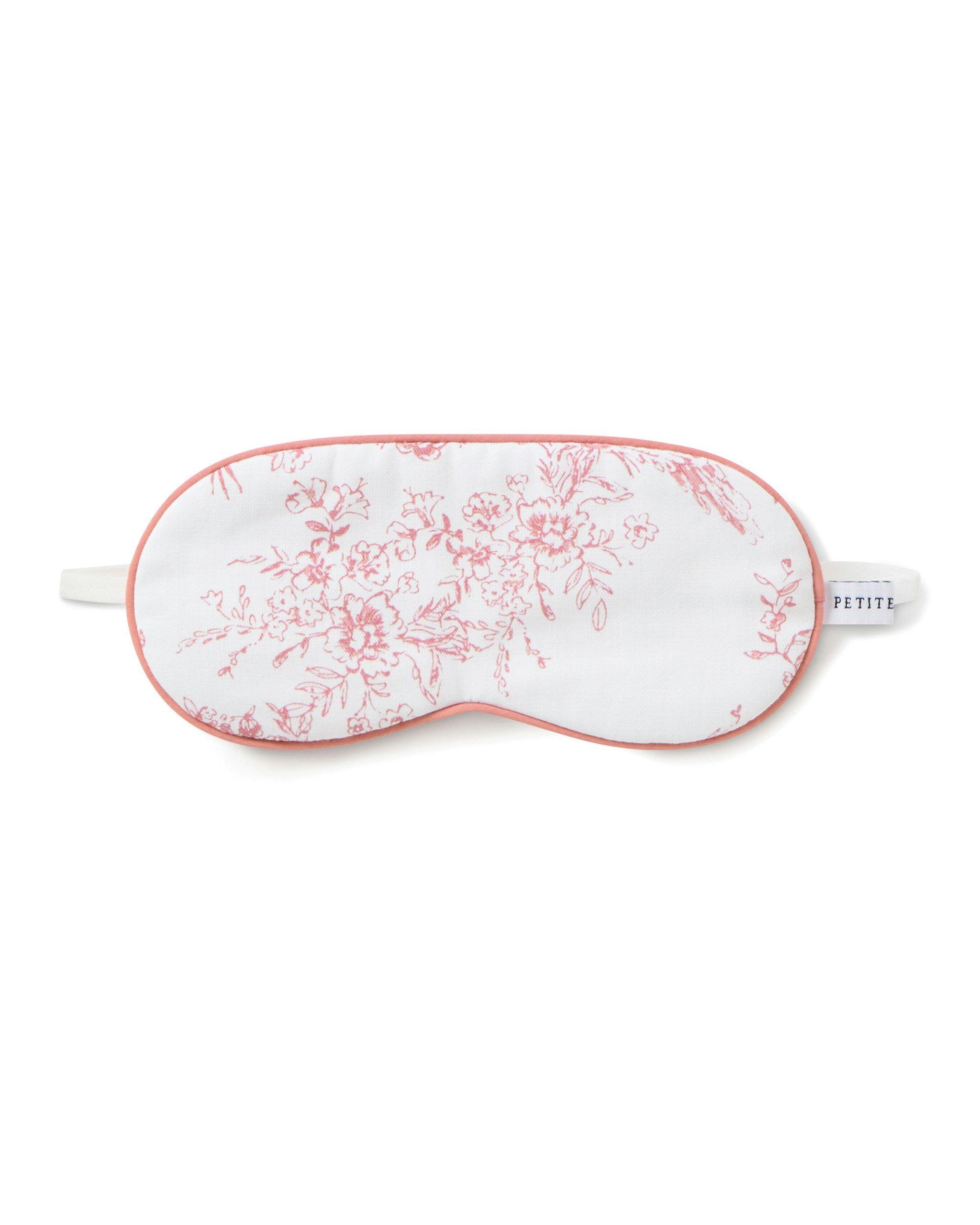 Janie and Jack Kid's Twill Sleep Mask in Pink Timeless Toile