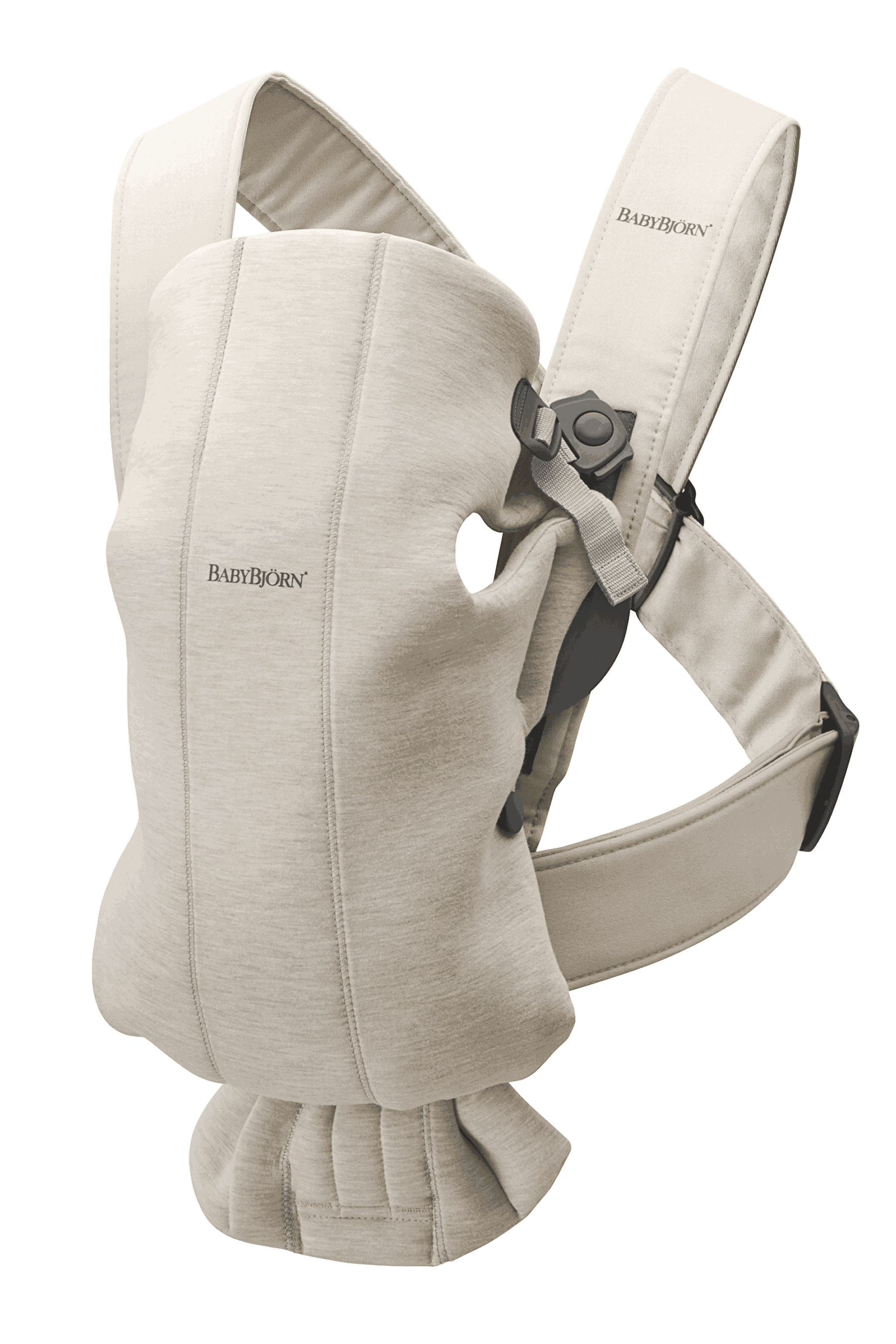 Janie and Jack Baby Carrier Mini, 3D Jersey, Light Beige