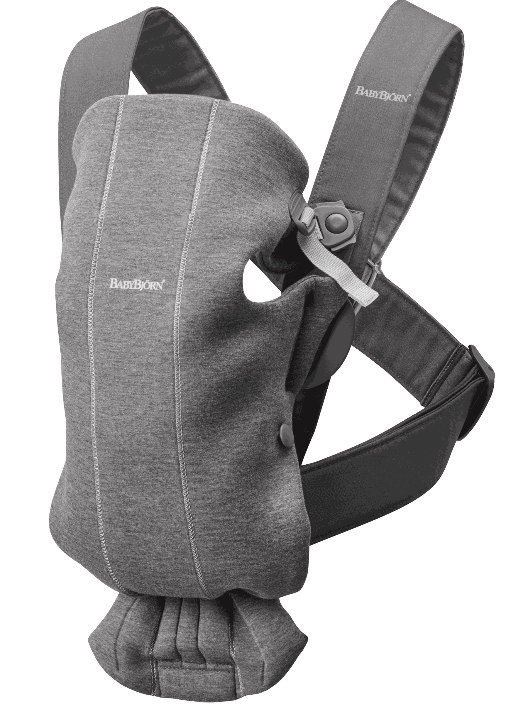 Janie and Jack Baby Carrier Mini, 3D Jersey, Dark Gray