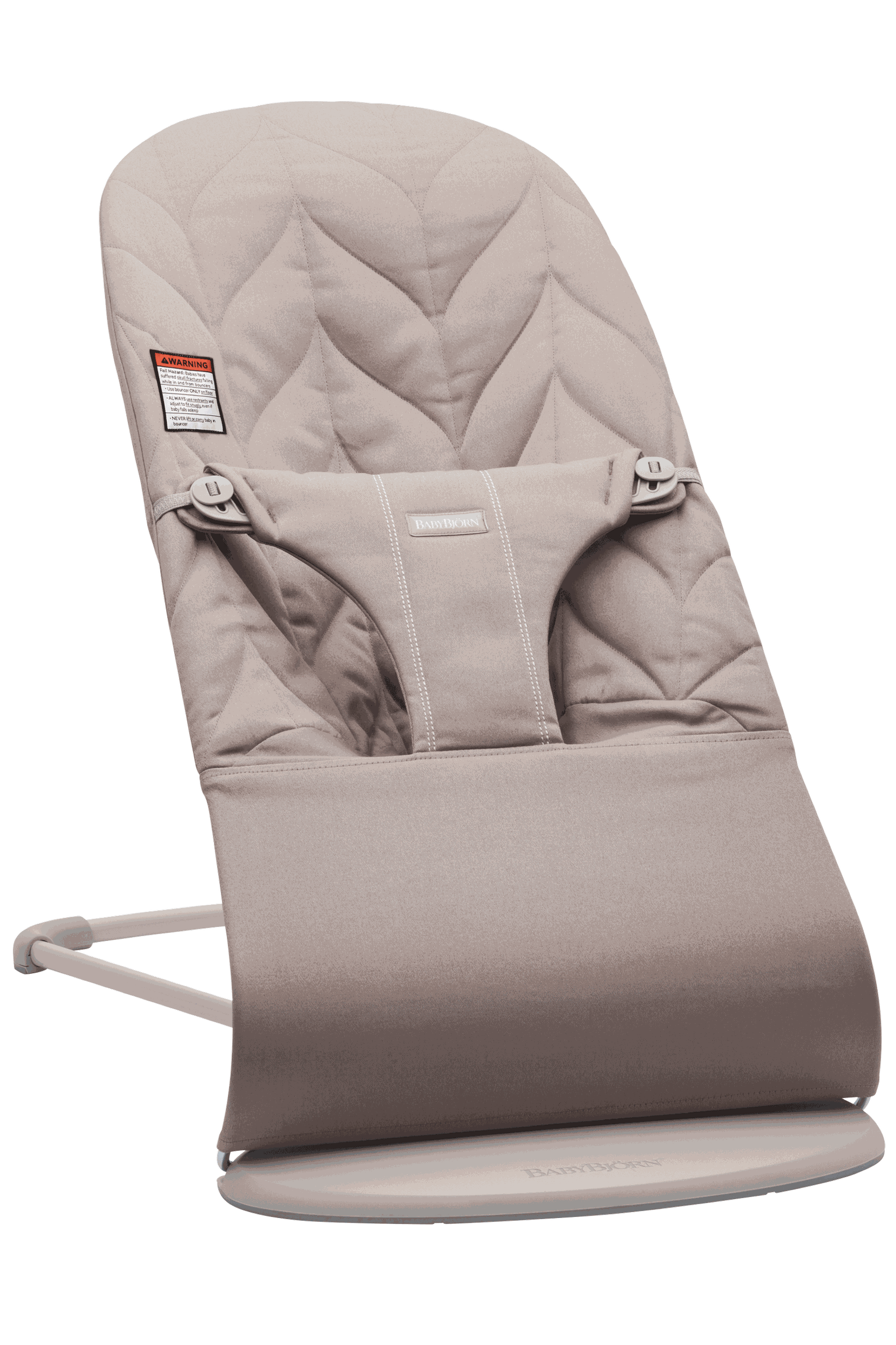 Janie and Jack Baby Bouncer Bliss, Petal Quilt Woven, Sand Gray